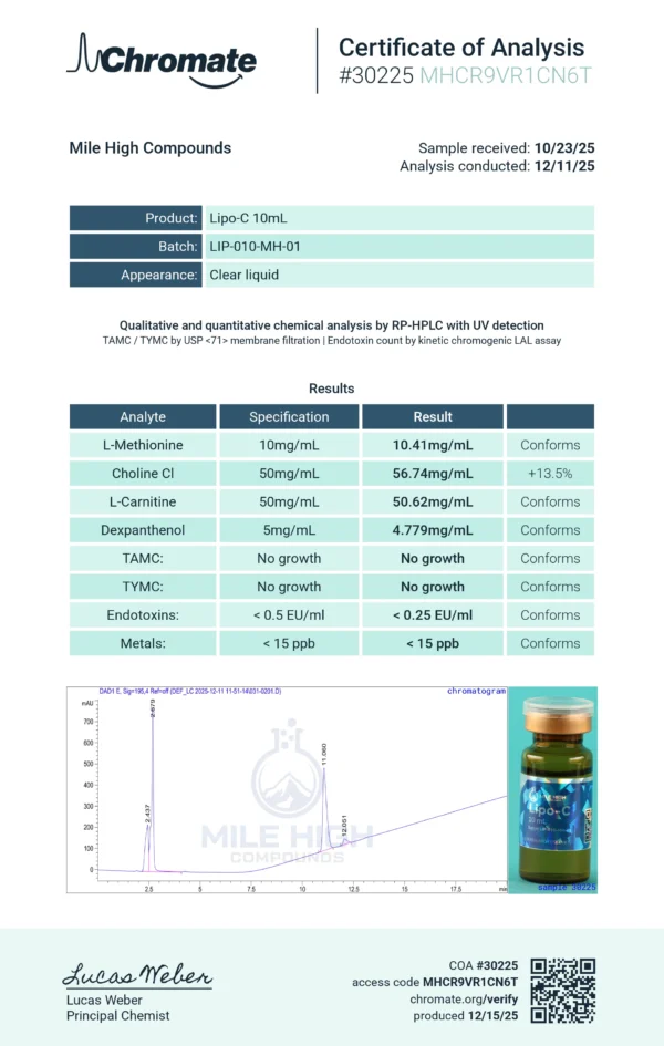 Mitochondrial energy and fat transport research vial Best place to purchase Lipo-C with USDT